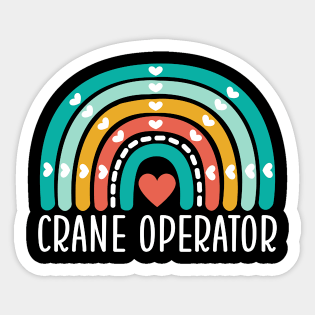 Crane Operator Rainbow Sticker by HaroonMHQ